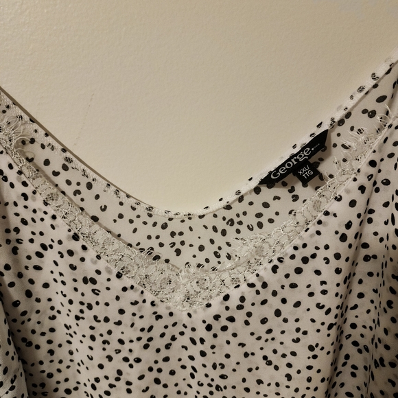 Black & White Printed George Tank Top Size XXL - Picture 2 of 4